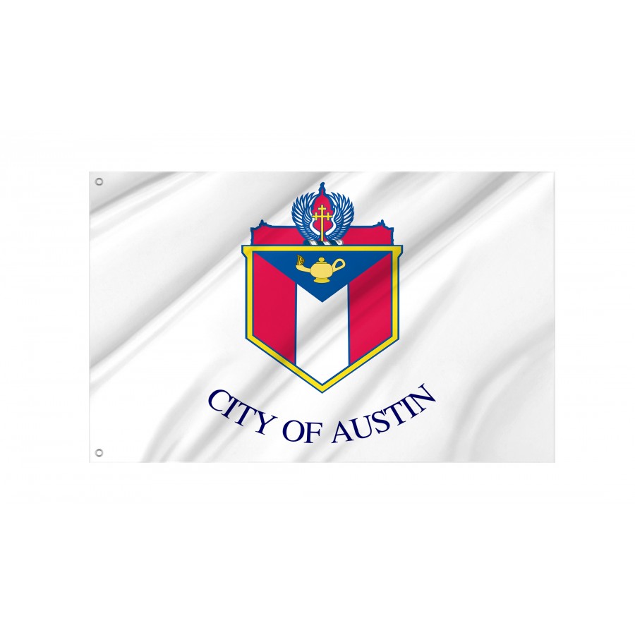 Flag of Austin, Texas, Patriotic Flags, Unique Design Print, Flags for Indoor & Outdoor Use