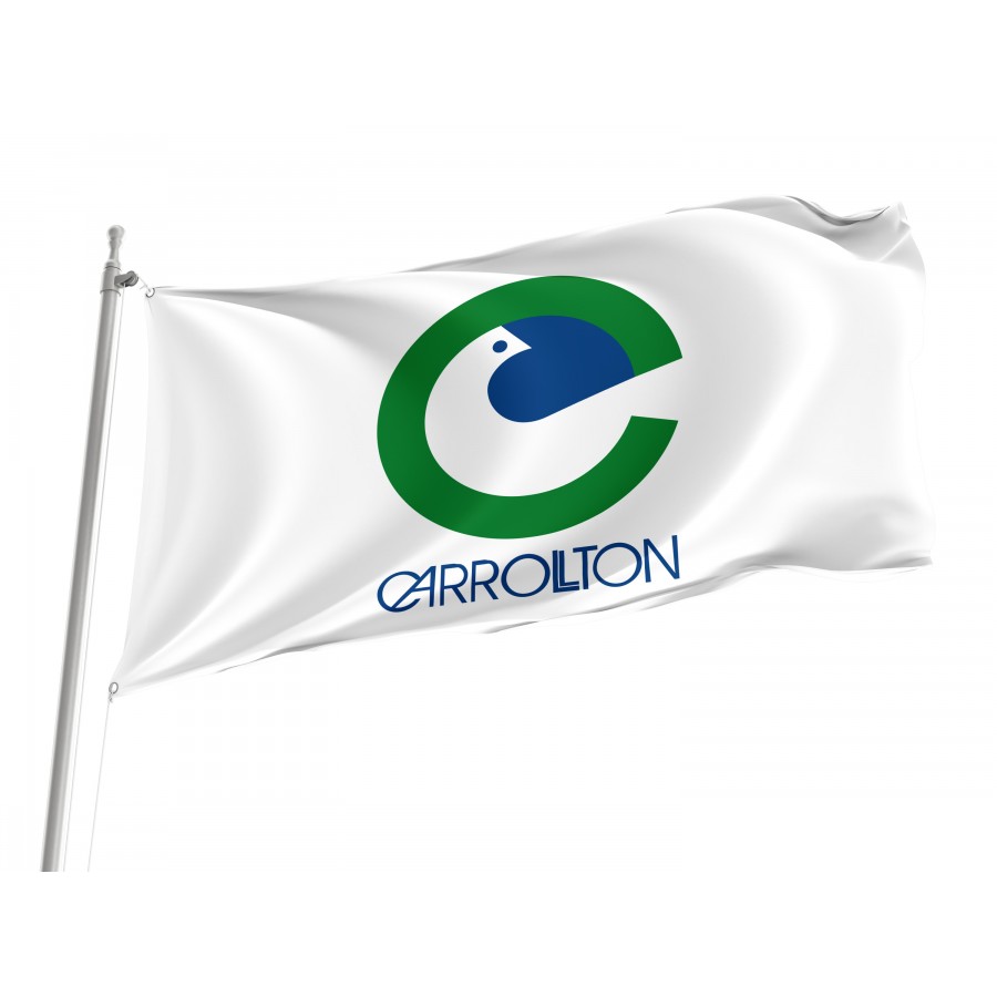 Flag of Carrollton, Texas, Patriotic Flags, Unique Design Print, Flags for Indoor & Outdoor Use