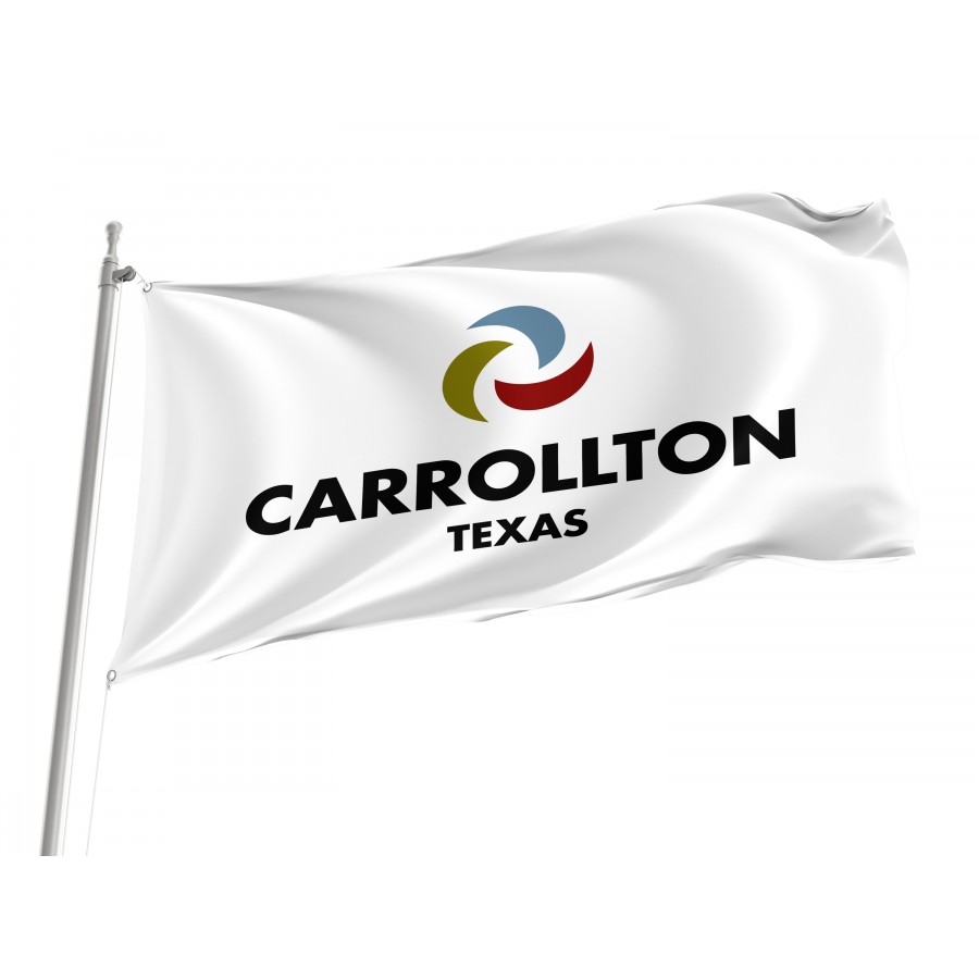 Flag of Carrollton, Texas 2016, Patriotic Flags, Unique Design Print, Flags for Indoor & Outdoor Use