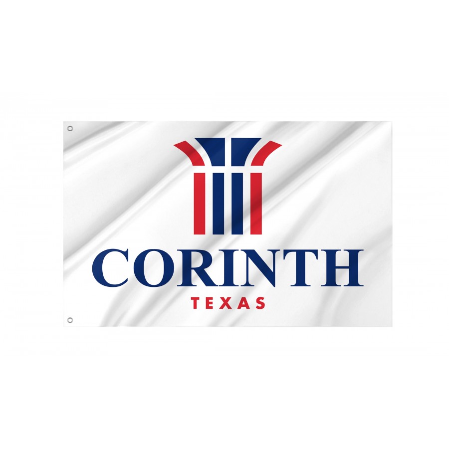 Flag of Corinth, Texas, Patriotic Flags, Unique Design Print, Flags for Indoor & Outdoor Use