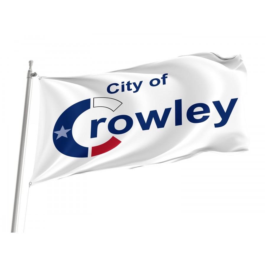 Flag of Crowley, Texas, Patriotic Flags, Unique Design Print, Flags for Indoor & Outdoor Use