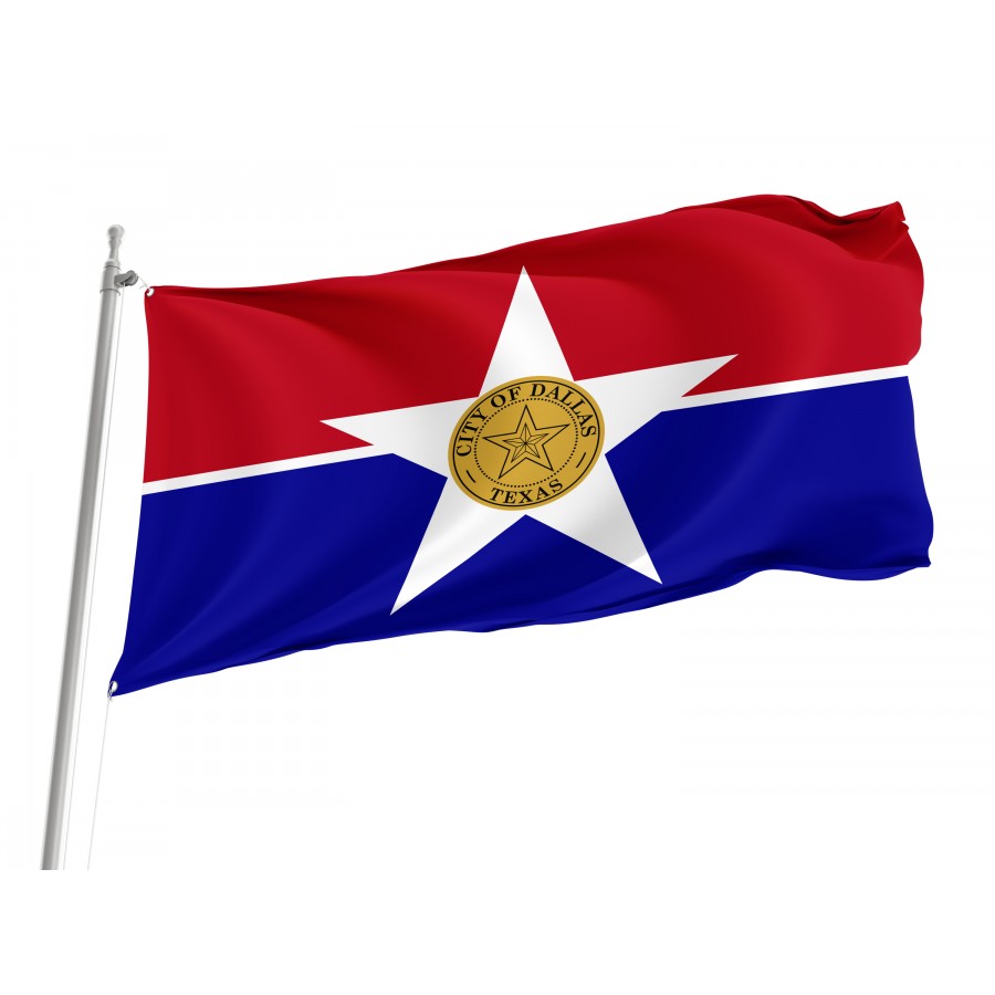 Flag of Dallas, Texas, Patriotic Flags, Unique Design Print, Flags for Indoor & Outdoor Use