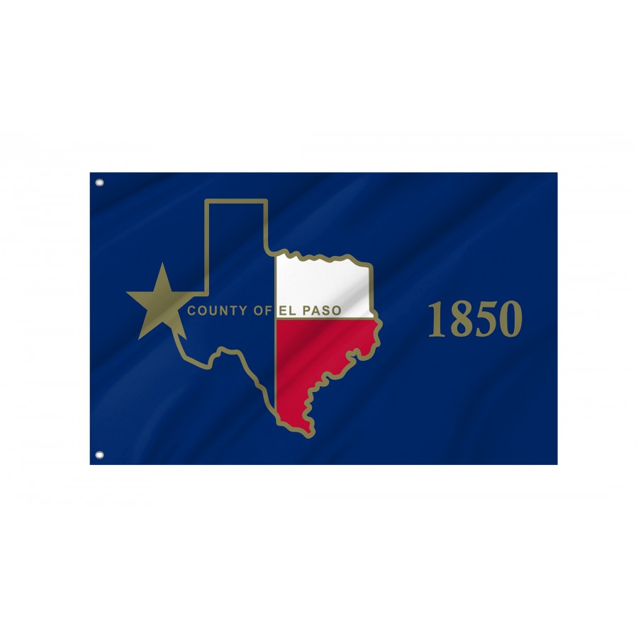 Flag of El Paso County, Texas, Patriotic Flags, Unique Design Print, Flags for Indoor & Outdoor Use