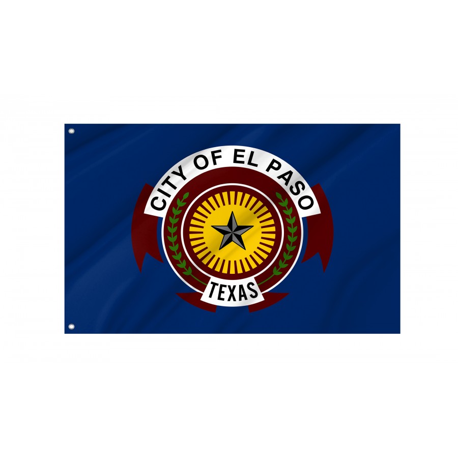 Flag of El Paso, Texas, Patriotic Flags, Unique Design Print, Flags for Indoor & Outdoor Use