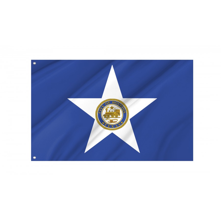Flag of Houston, Texas, Patriotic Flags, Unique Design Print, Flags for Indoor & Outdoor Use