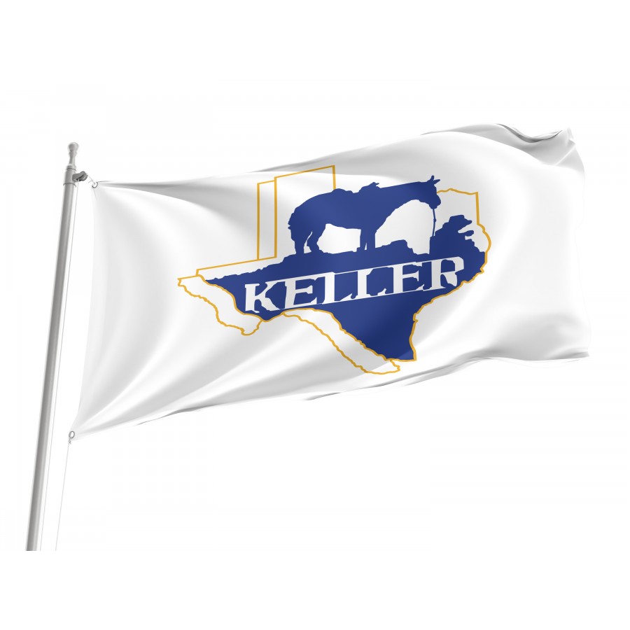 Flag of Keller, Texas, Patriotic Flags, Unique Design Print, Flags for Indoor & Outdoor Use