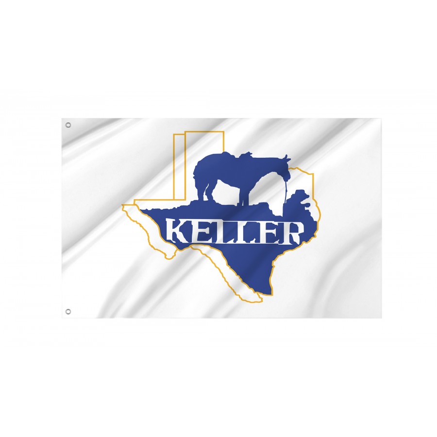 Flag of Keller, Texas, Patriotic Flags, Unique Design Print, Flags for Indoor & Outdoor Use