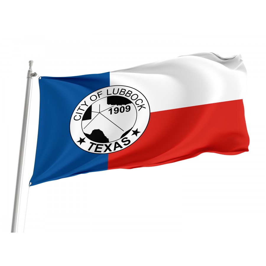 Flag of Lubbock, Texas, Patriotic Flags, Unique Design Print, Flags for Indoor & Outdoor Use