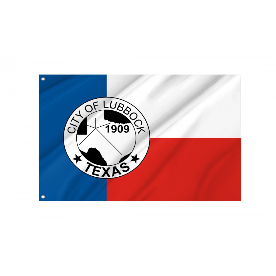 Flag of Lubbock, Texas, Patriotic Flags, Unique Design Print, Flags for Indoor & Outdoor Use