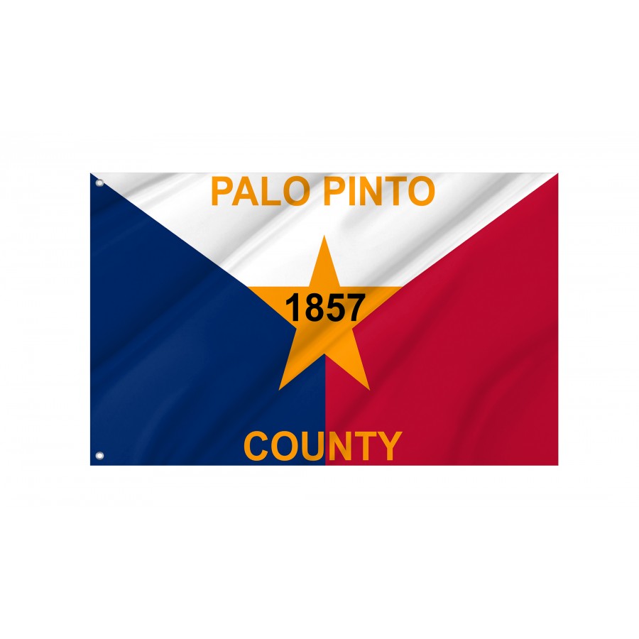 Flag of Palo Pinto County, Texas, Patriotic Flags, Unique Design Print, Flags for Indoor & Outdoor Use