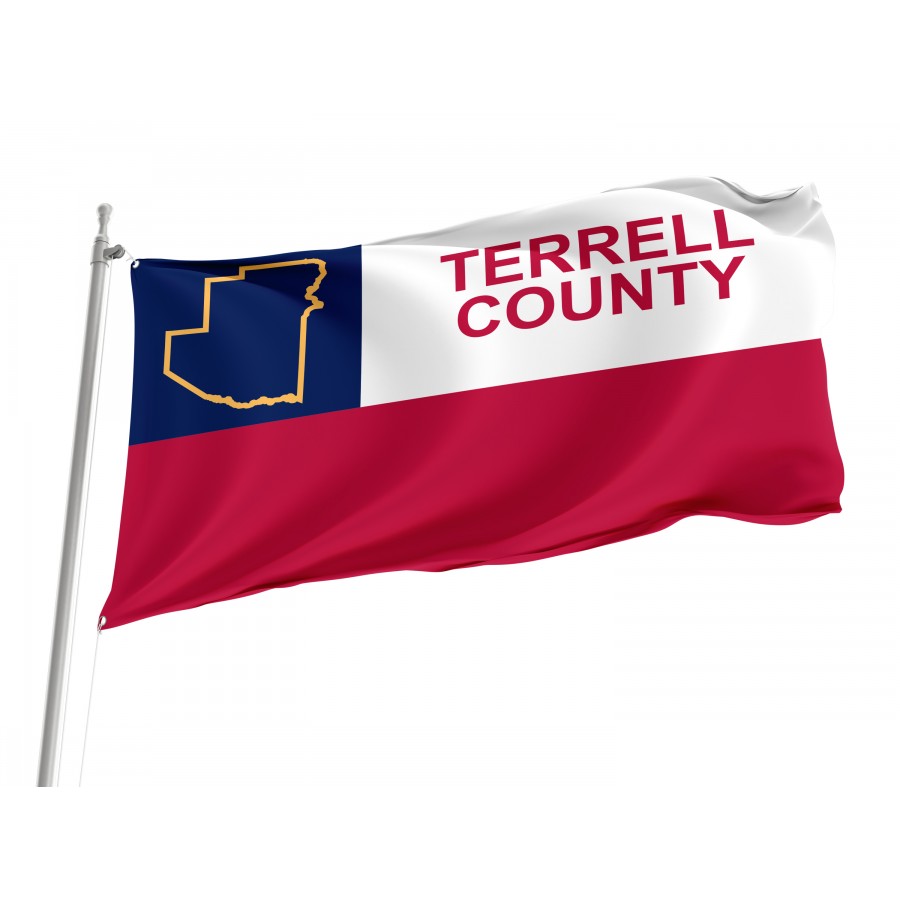 Flag of Terrell County, Texas, Patriotic Flags, Unique Design Print, Flags for Indoor & Outdoor Use