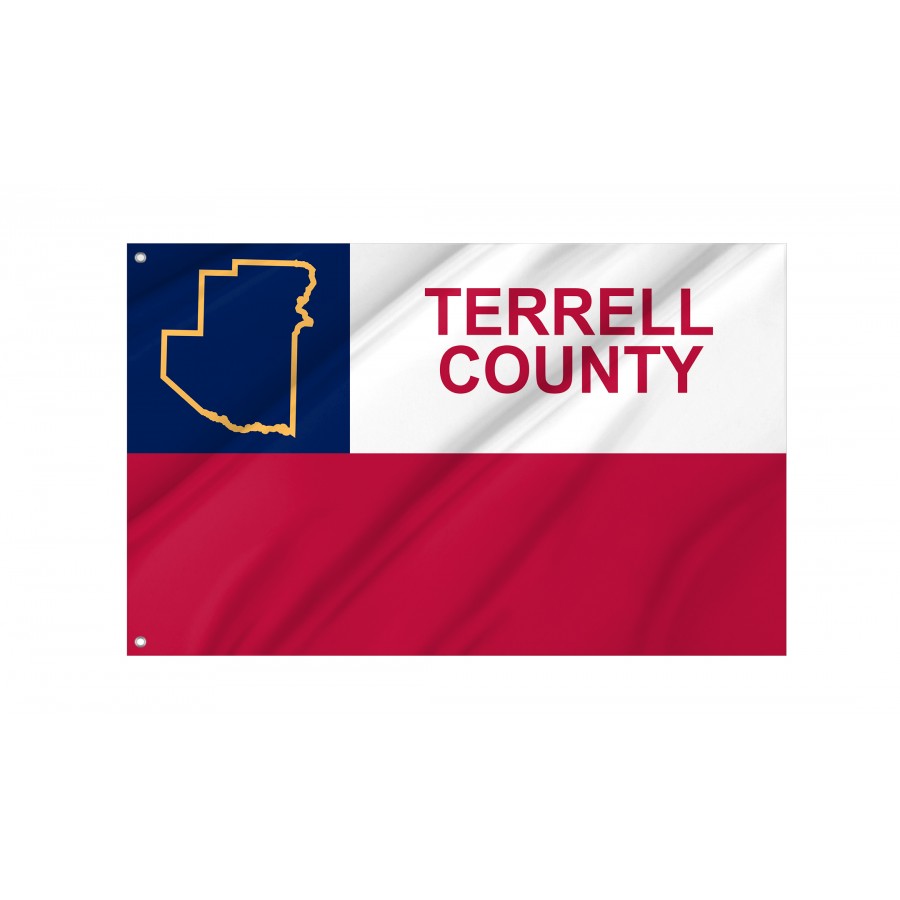 Flag of Terrell County, Texas, Patriotic Flags, Unique Design Print, Flags for Indoor & Outdoor Use