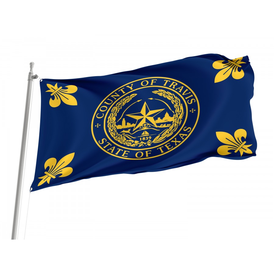 Flag of Travis County, Texas, Patriotic Flags, Unique Design Print, Flags for Indoor & Outdoor Use