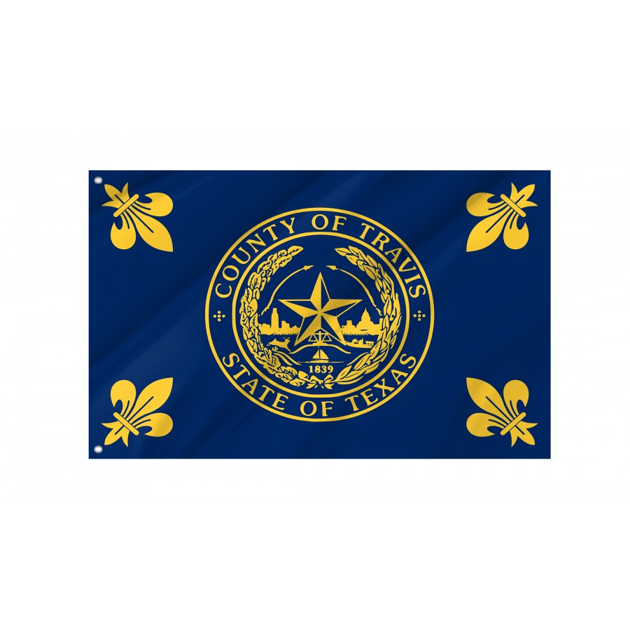 Flag of Travis County, Texas, Patriotic Flags, Unique Design Print, Flags for Indoor & Outdoor Use