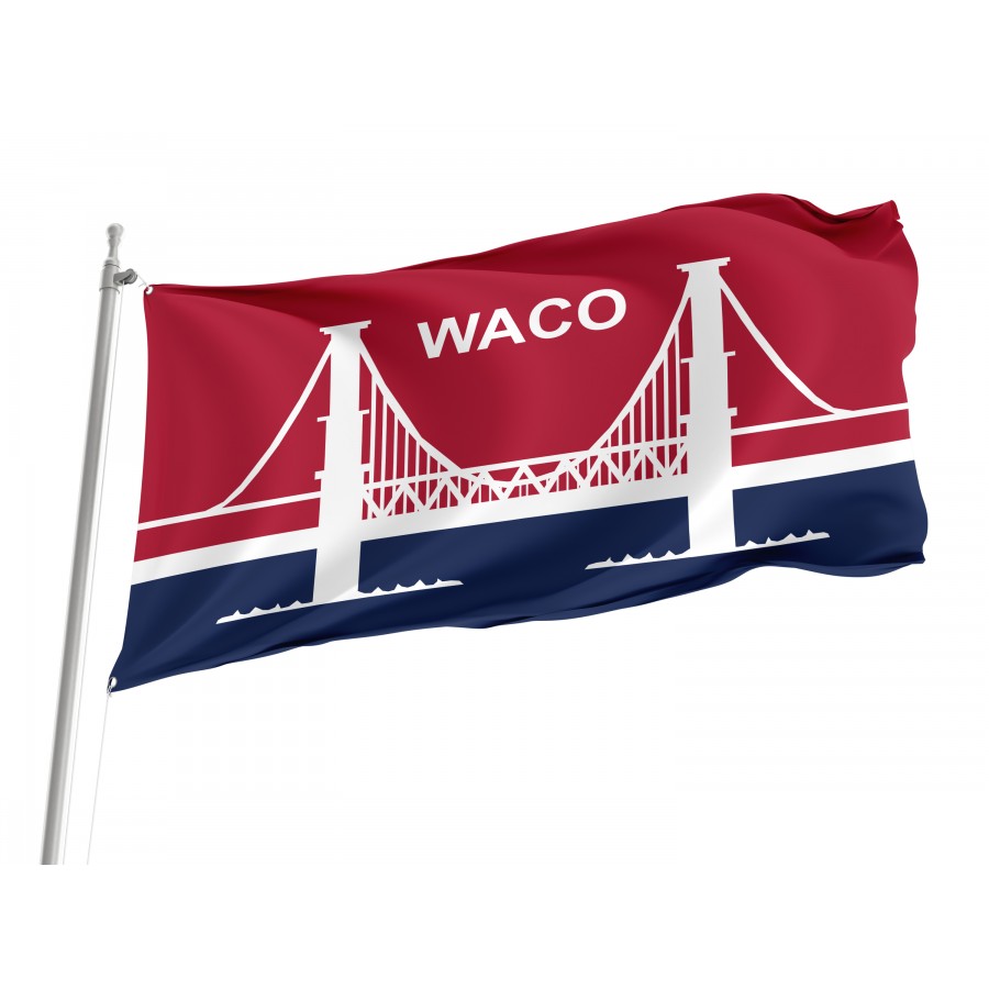 Flag of Waco, Texas, Patriotic Flags, Unique Design Print, Flags for Indoor & Outdoor Use