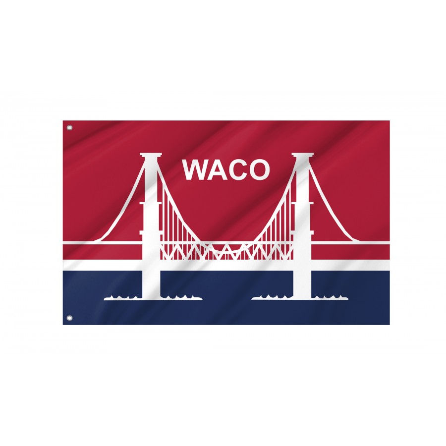 Flag of Waco, Texas, Patriotic Flags, Unique Design Print, Flags for Indoor & Outdoor Use