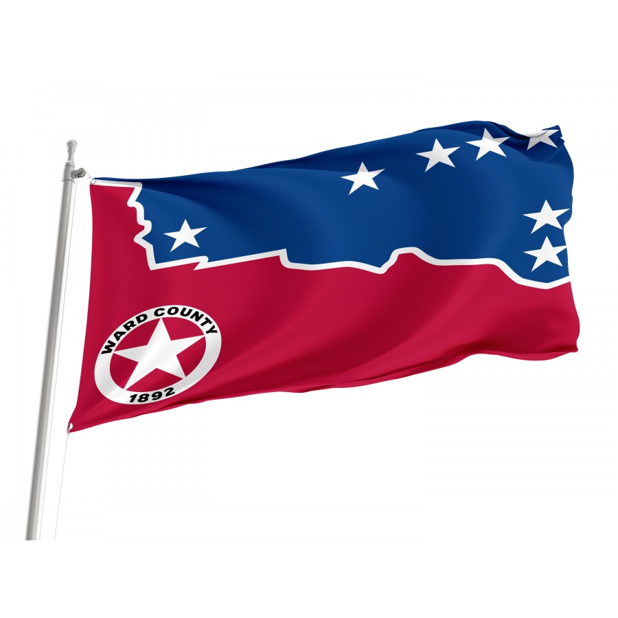Flag of Ward County, Texas, Patriotic Flags, Unique Design Print, Flags for Indoor & Outdoor Use
