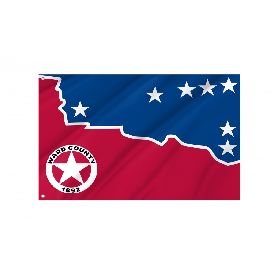 Flag of Ward County, Texas, Patriotic Flags, Unique Design Print, Flags for Indoor & Outdoor Use