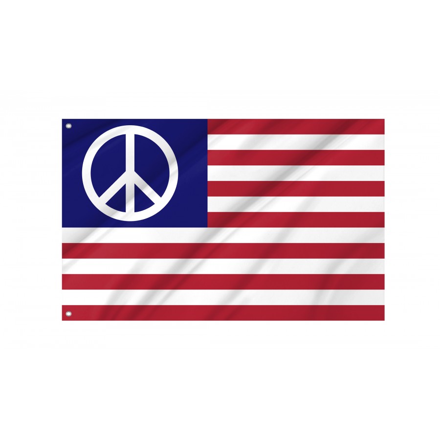 Flag Of Us Peace, Patriotic Flags, Unique Design Print, Flags For Indoor & Outdoor Use - High Quality United States for Indoor and Outdoor Use