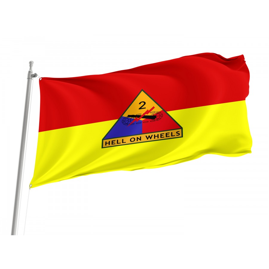 Flag Of United States Army 2Nd Armored Division, Patriotic Flags, Unique Design Print, Flags For Indoor & Outdoor Use - High Quality United States for Indoor and Outdoor Use