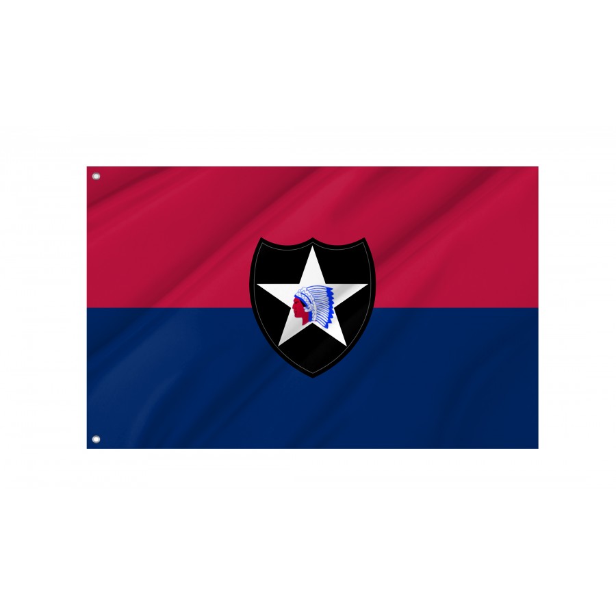 Flag Of United States Army 2Nd Infantry Division, Patriotic Flags, Unique Design Print, Flags For Indoor & Outdoor Use - High Quality United States for Indoor and Outdoor Use