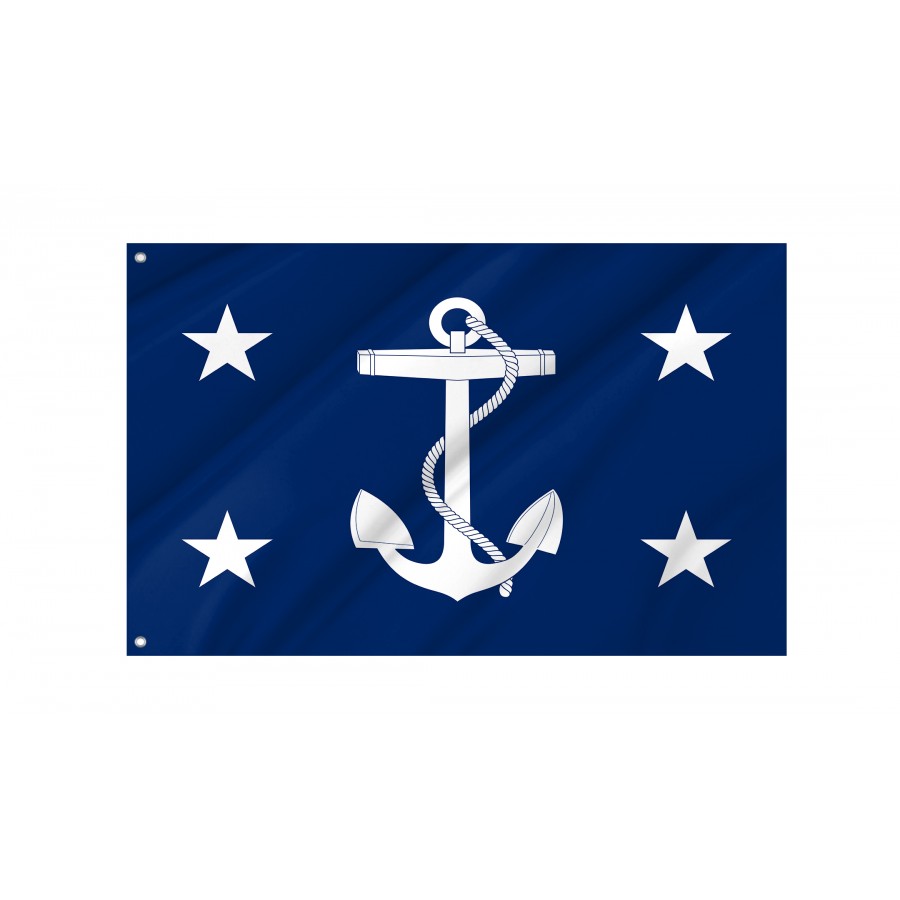 United States Secretary Of The Navy Blue Flag, Patriotic Flags, Unique Design Print, Flags For Indoor & Outdoor Use - High Quality United States for Indoor and Outdoor Use