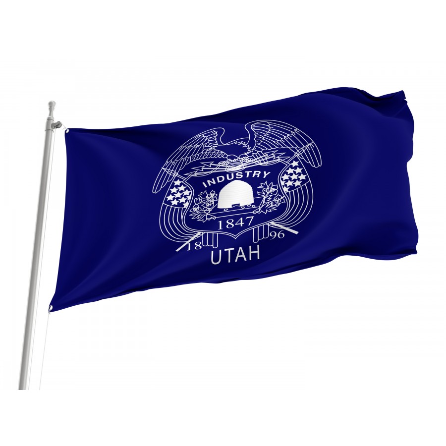 Flag Of Utah 1903-1913, Patriotic Flags, Unique Design Print, Flags For Indoor & Outdoor Use - High Quality Utah for Indoor and Outdoor Use