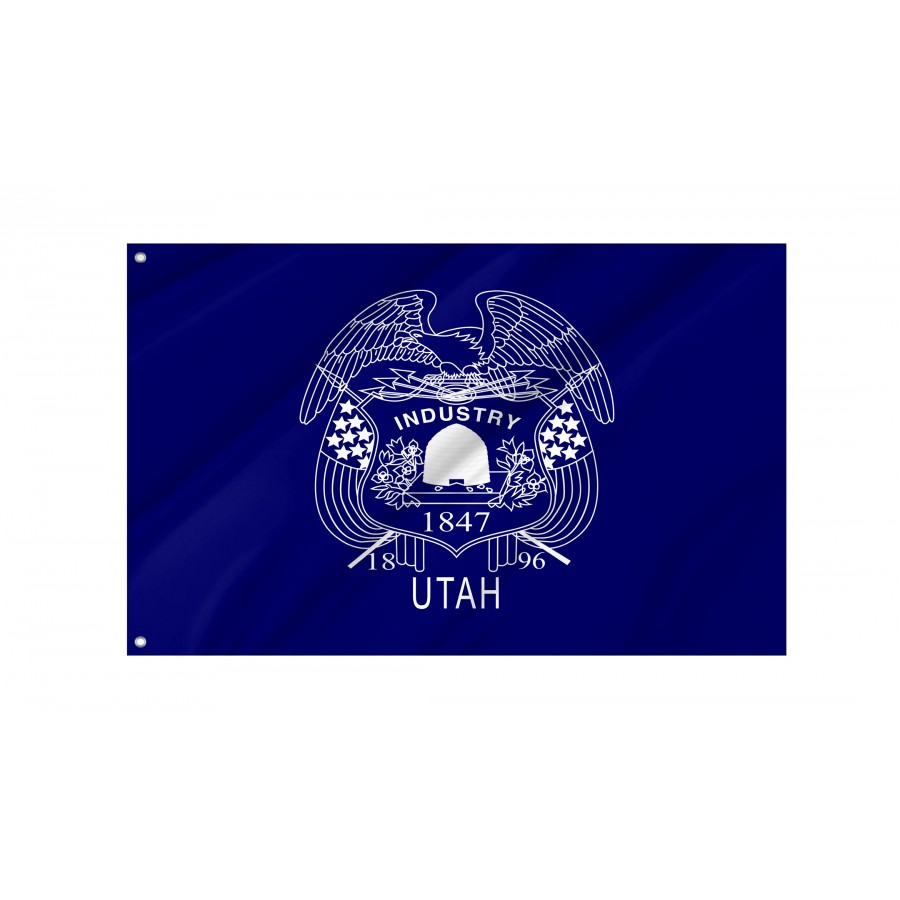 Flag Of Utah 1903-1913, Patriotic Flags, Unique Design Print, Flags For Indoor & Outdoor Use - High Quality Utah for Indoor and Outdoor Use