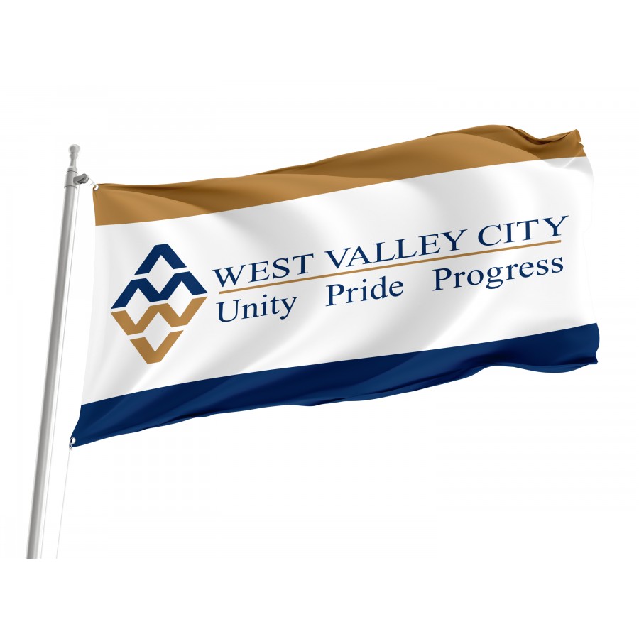 Flag of West Valley City, Utah, Patriotic Flags, Unique Design Print, Flags for Indoor & Outdoor Use