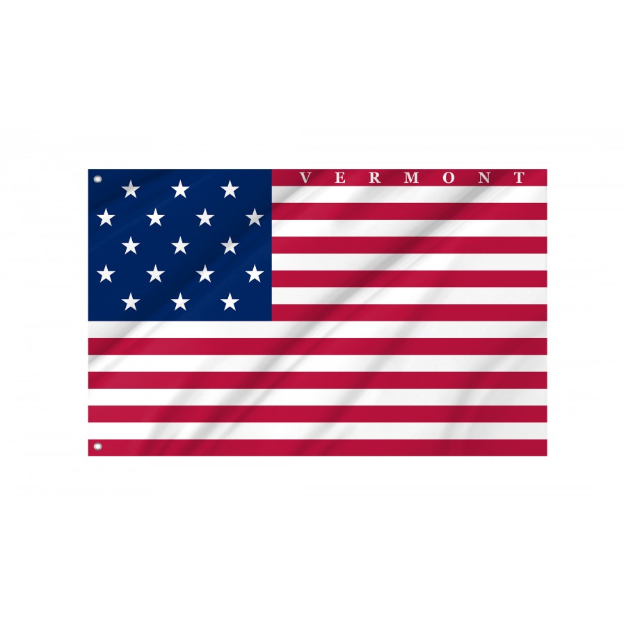 Flag Of Vermont (1804–1837), Patriotic Flags, Unique Design Print, Flags For Indoor & Outdoor Use - High Quality Vermont for Indoor and Outdoor Use