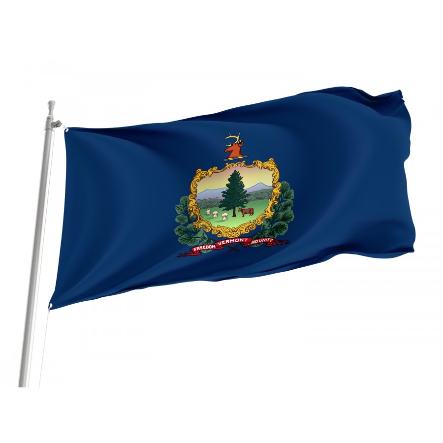 Flag of Vermont State, Patriotic Flags, Unique Design Print, Flags for Indoor & Outdoor Use