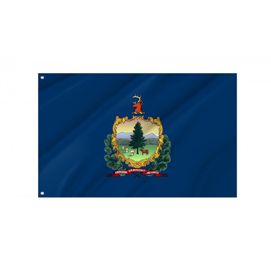 Flag of Vermont State, Patriotic Flags, Unique Design Print, Flags for Indoor & Outdoor Use