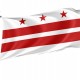 Washington DC State Flag, Patriotic Flags, Unique Design Print, Flags for Indoor & Outdoor Use - Imagine 1