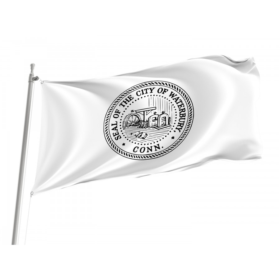 Flag of Waterbury, Connecticut, Patriotic Flags, Unique Design Print, Flags for Indoor & Outdoor Use