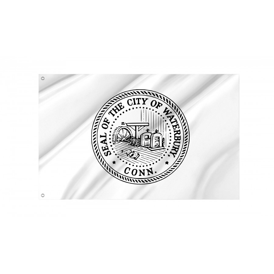 Flag of Waterbury, Connecticut, Patriotic Flags, Unique Design Print, Flags for Indoor & Outdoor Use