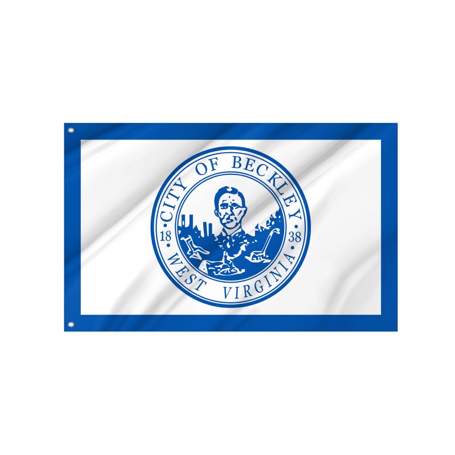 Flag of Beckley, West Virginia, Patriotic Flags, Unique Design Print, Flags for Indoor & Outdoor Use
