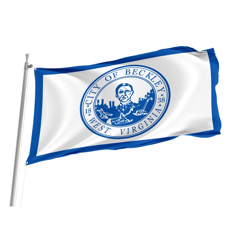 Flag of Beckley, West Virginia, Patriotic Flags, Unique Design Print, Flags for Indoor & Outdoor Use