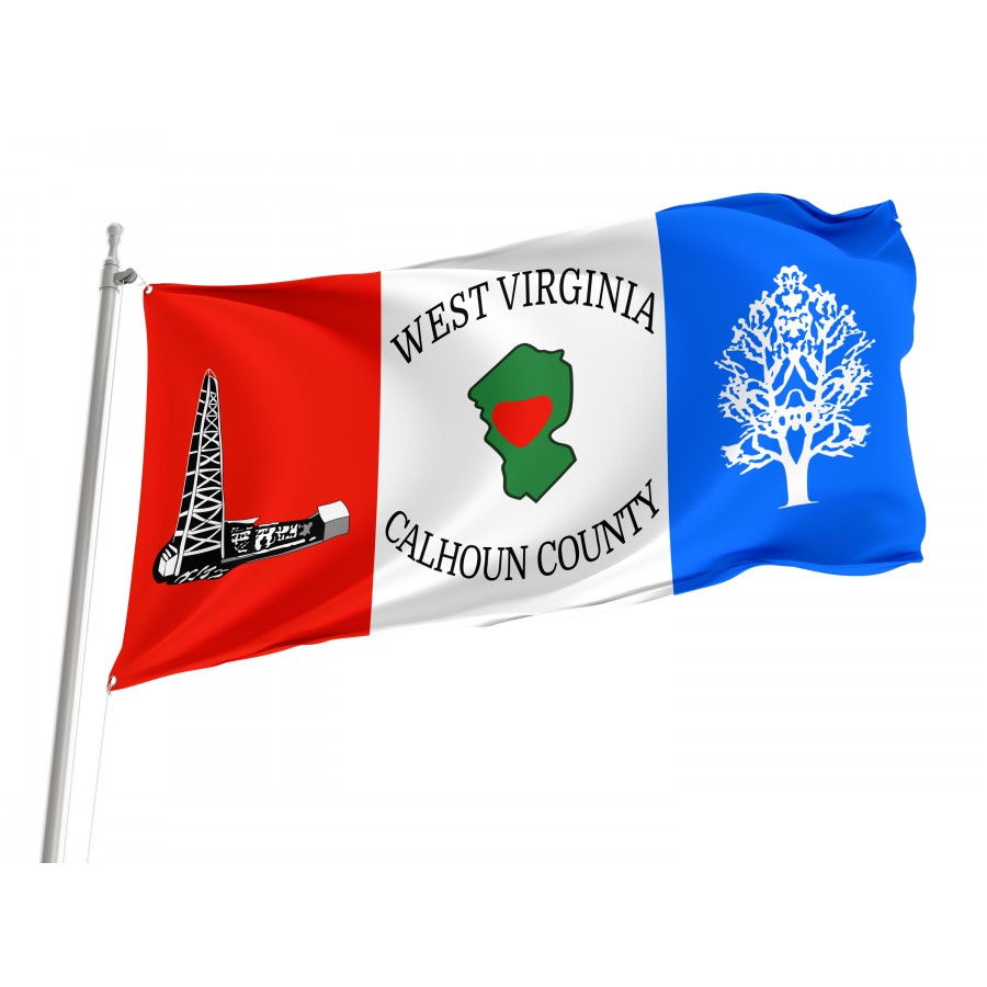 Flag of Calhoun County, Patriotic Flags, Unique Design Print, Flags for Indoor & Outdoor Use