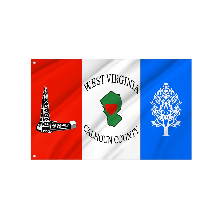 Flag of Calhoun County, Patriotic Flags, Unique Design Print, Flags for Indoor & Outdoor Use