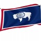 Wyoming State Flag for Indoor & Outdoor Use - Imagine 1