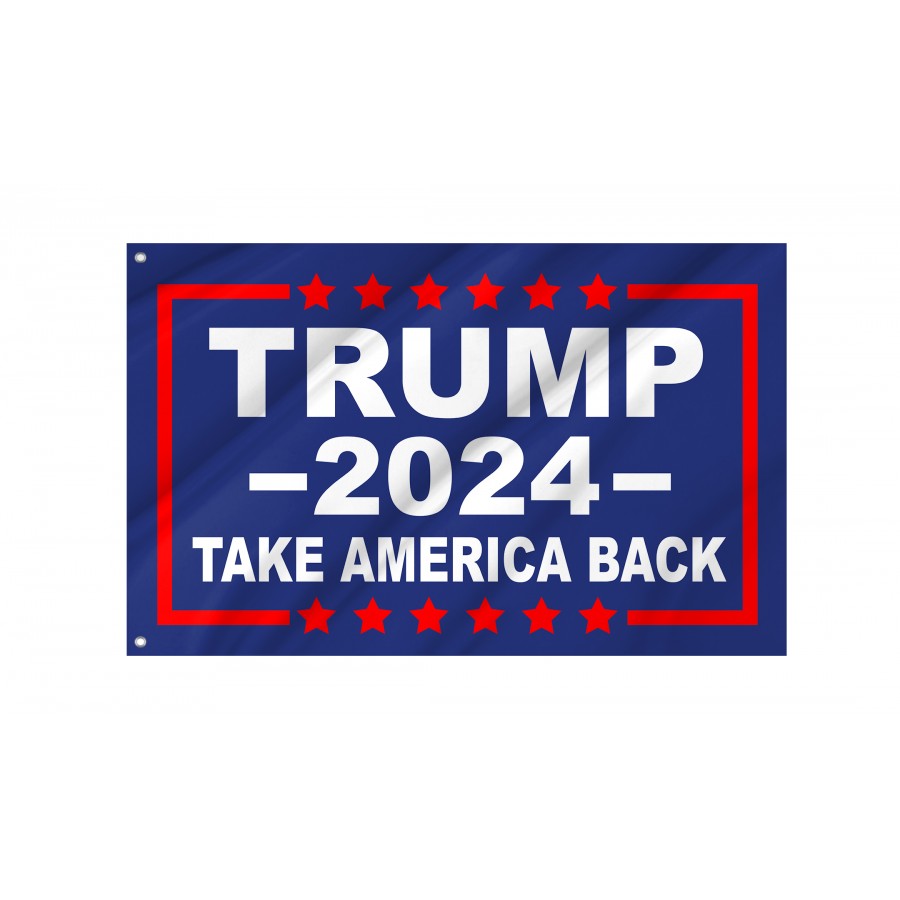Flag Of Trump 2024 Take America Back, Patriotic Flags, Unique Design Print, Flags For Indoor & Outdoor Use - High Quality United States for Indoor and Outdoor Use