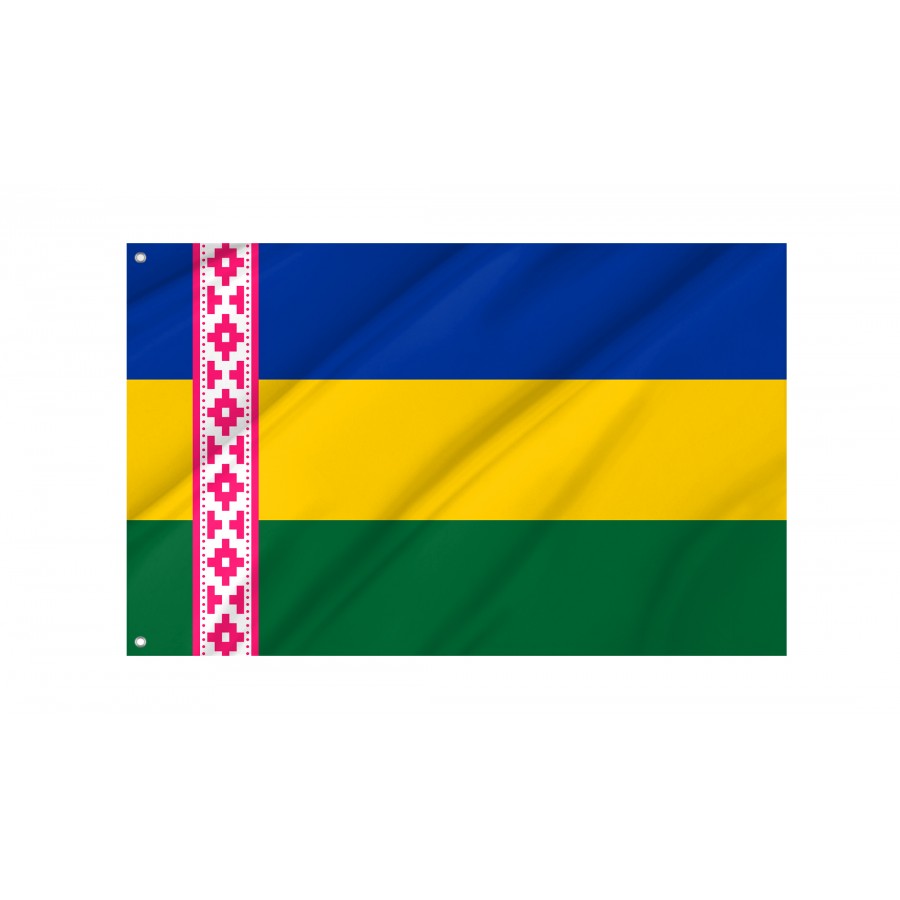 Flag of Bohuslav Region, Kyiv District, Patriotic Flags, Unique Design Print, Flags for Indoor & Outdoor Use
