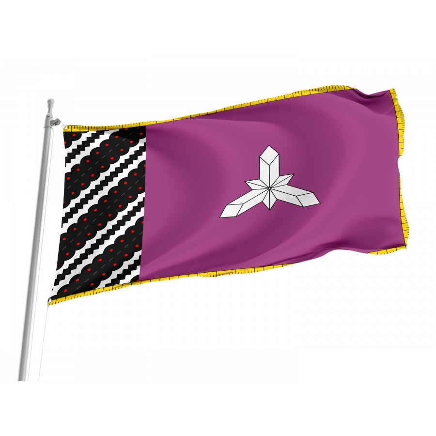 Flag of Borshchiv Region, Ternopil District, Patriotic Flags, Unique Design Print, Flags for Indoor & Outdoor Use