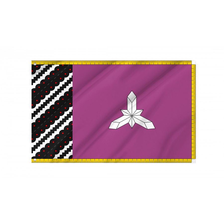 Flag of Borshchiv Region, Ternopil District, Patriotic Flags, Unique Design Print, Flags for Indoor & Outdoor Use