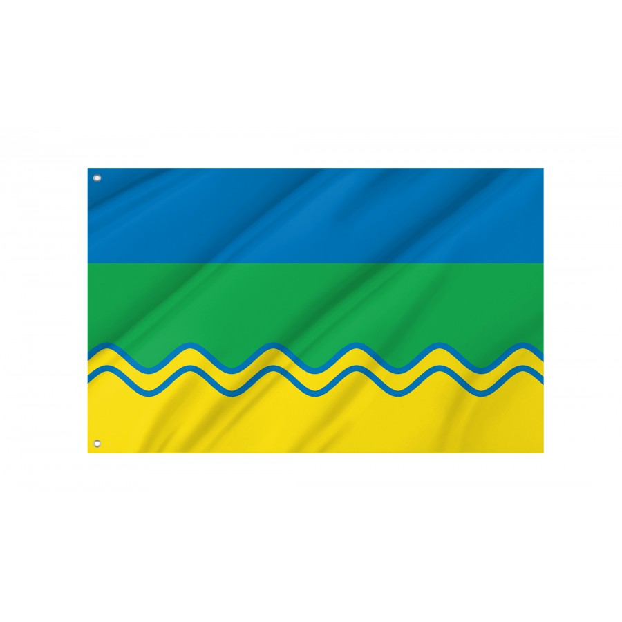 Flag of Borzna Region, Chernihiv District, Patriotic Flags, Unique Design Print, Flags for Indoor & Outdoor Use