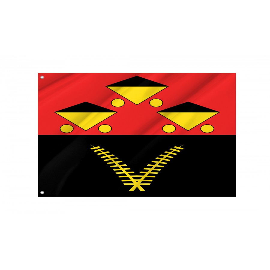Flag of Chervonohrad, Lviv District, Patriotic Flags, Unique Design Print, Flags for Indoor & Outdoor Use
