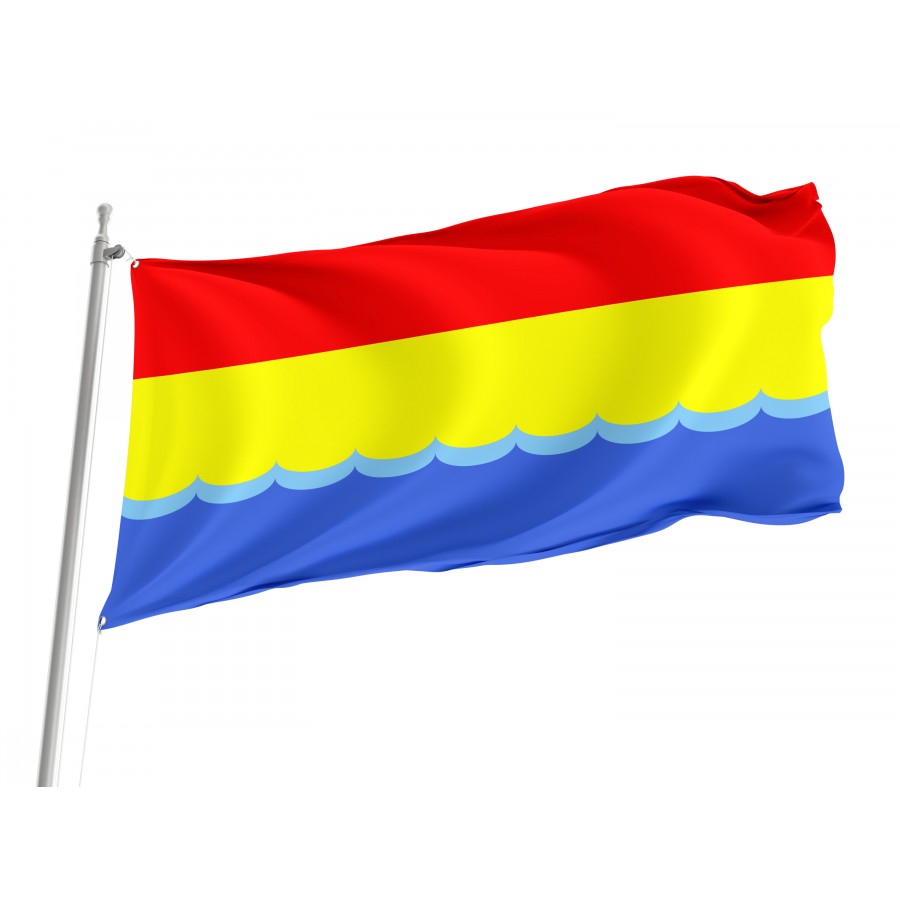 Flag of Hola Prystan Region in Kherson District, Patriotic Flags, Unique Design Print, Flags for Indoor & Outdoor Use