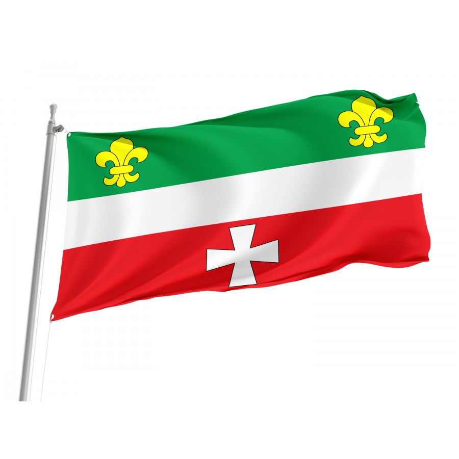 Flag of Hoshcha Region, Rivne District, Patriotic Flags, Unique Design Print, Flags for Indoor & Outdoor Use