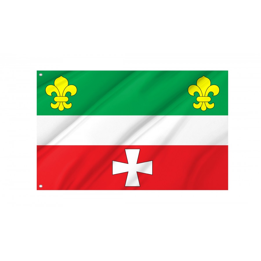 Flag of Hoshcha Region, Rivne District, Patriotic Flags, Unique Design Print, Flags for Indoor & Outdoor Use