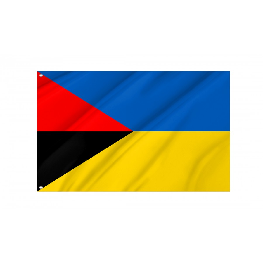 Flag of Kalush Region, Ivano-Frankivsk District, Patriotic Flags, Unique Design Print, Flags for Indoor & Outdoor Use